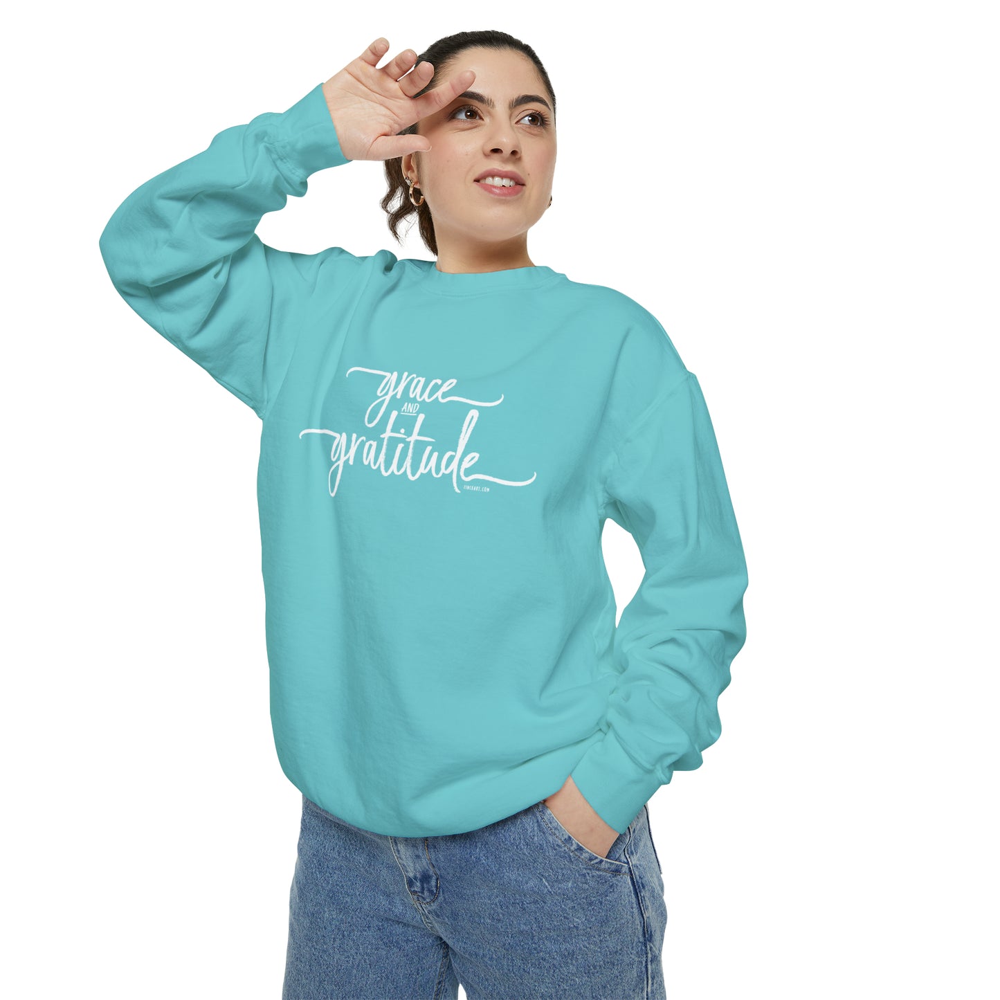 Grace and Gratitude Unisex Garment-Dyed Sweatshirt
