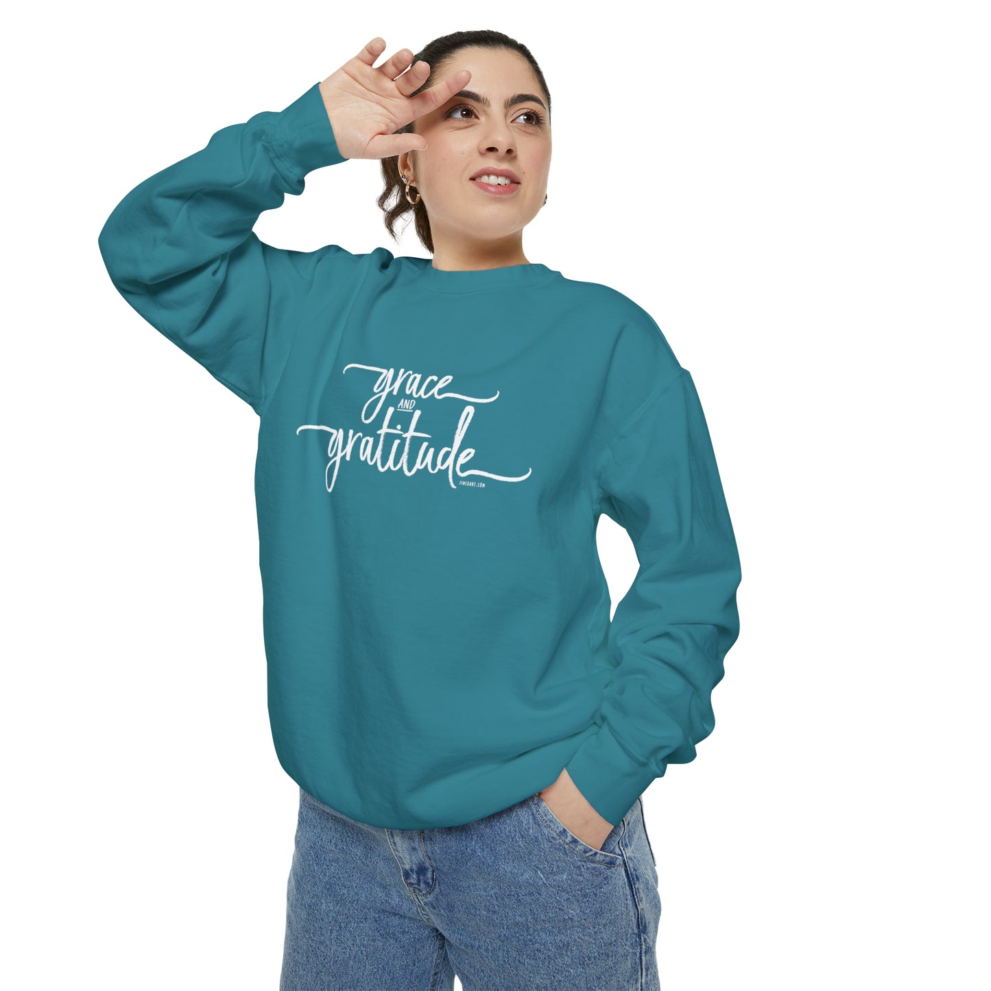 Grace and Gratitude Unisex Garment-Dyed Sweatshirt