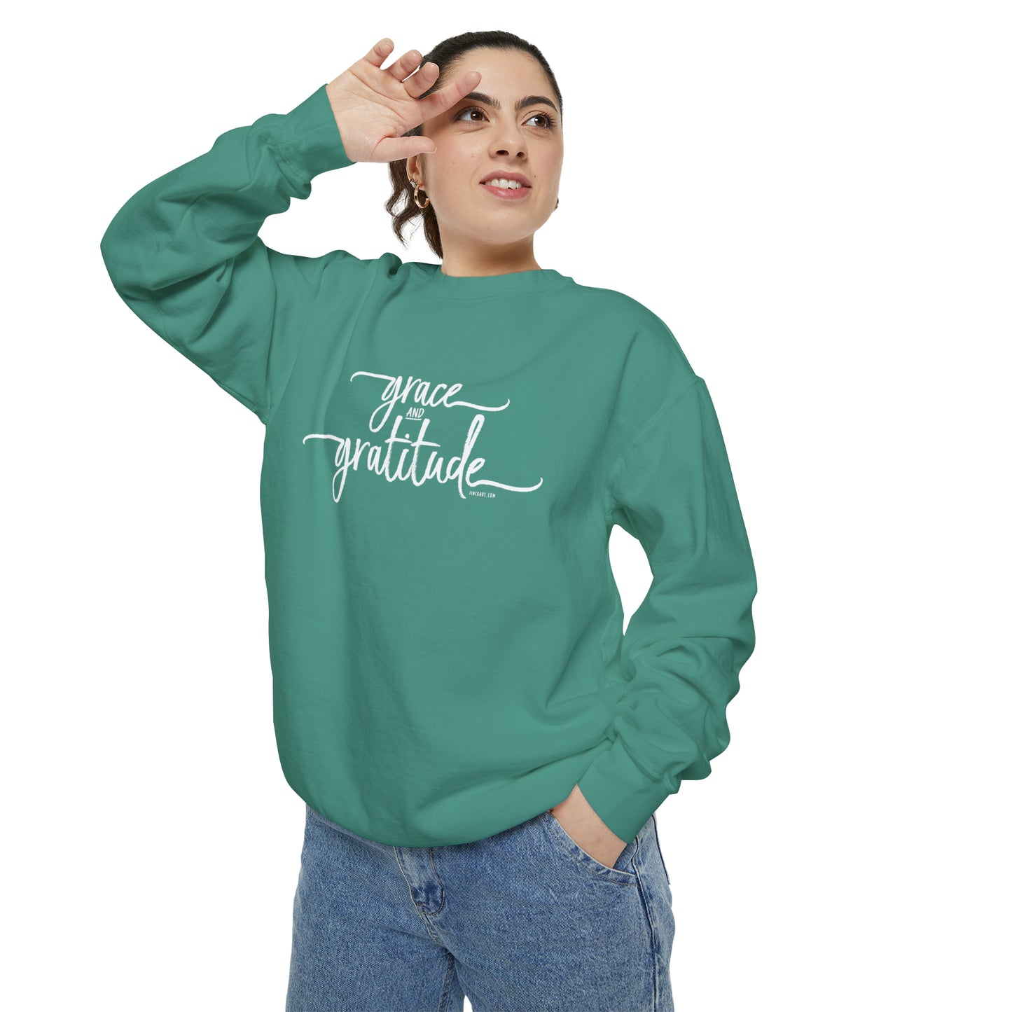 Grace and Gratitude Unisex Garment-Dyed Sweatshirt