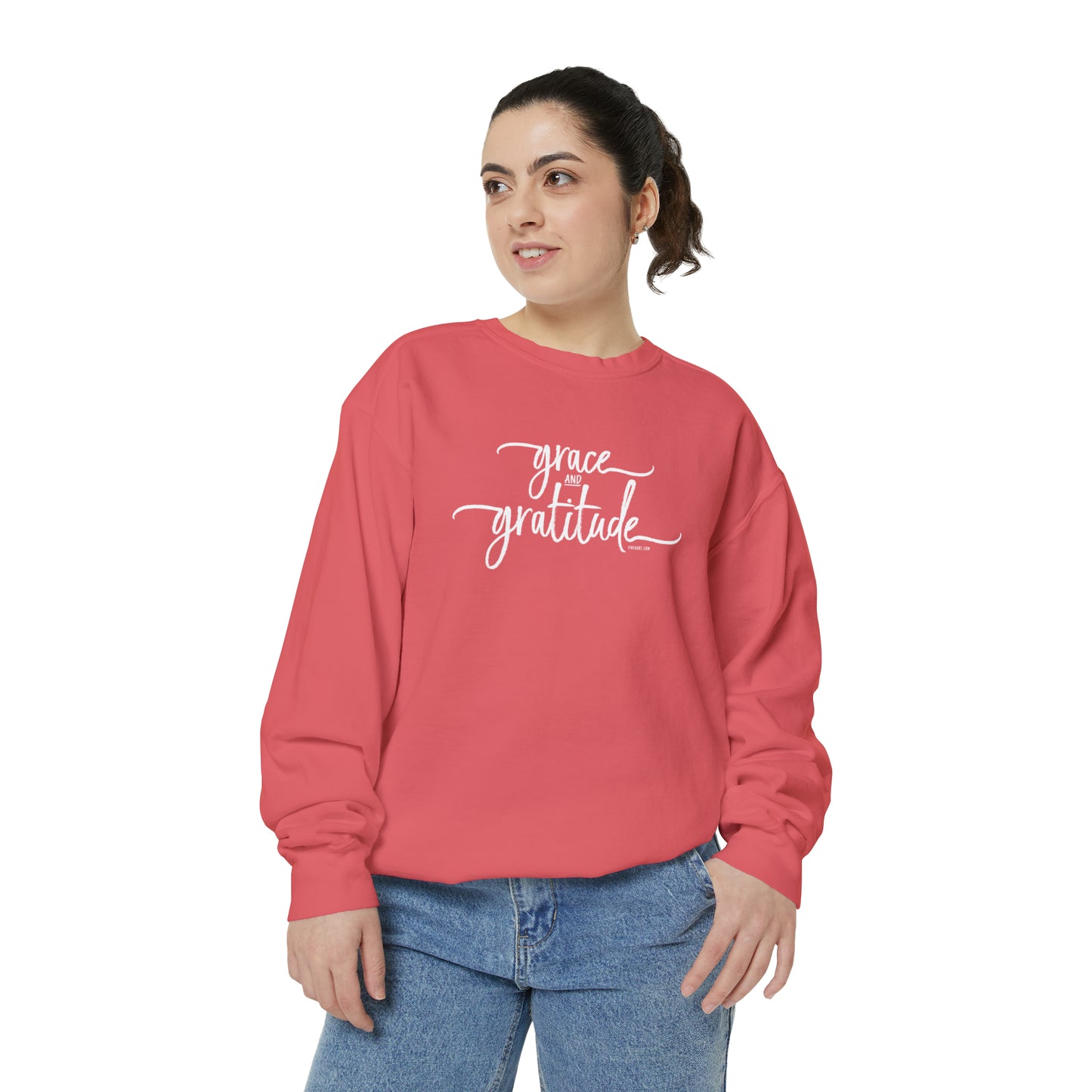 Grace and Gratitude Unisex Garment-Dyed Sweatshirt