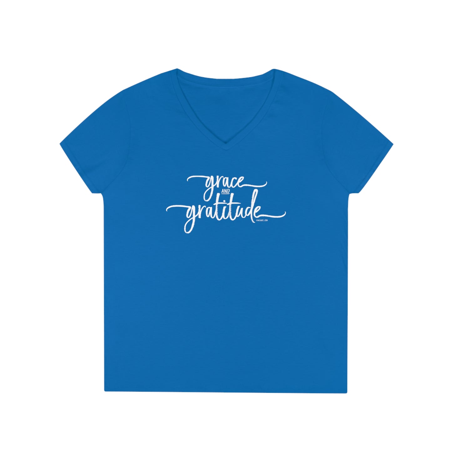 Grace and Gratitude Ladies' V-Neck T-Shirt