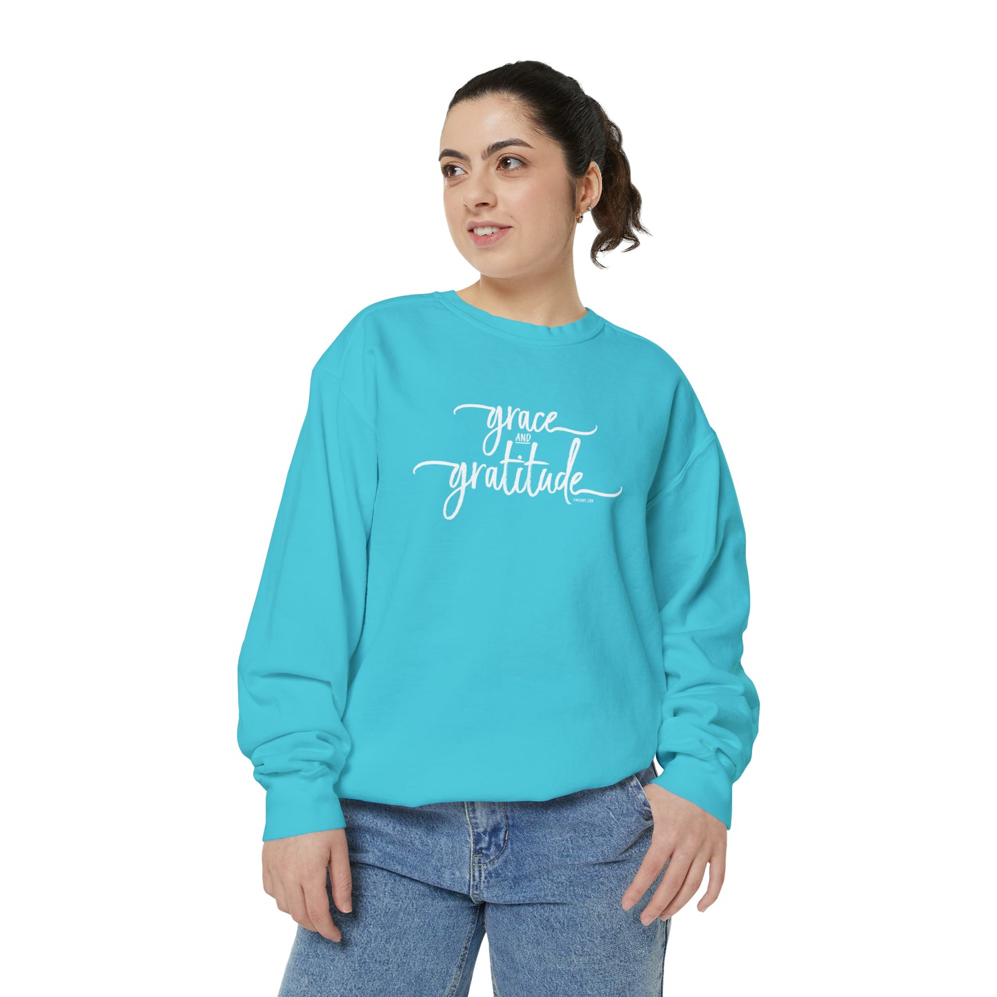 Grace and Gratitude Unisex Garment-Dyed Sweatshirt