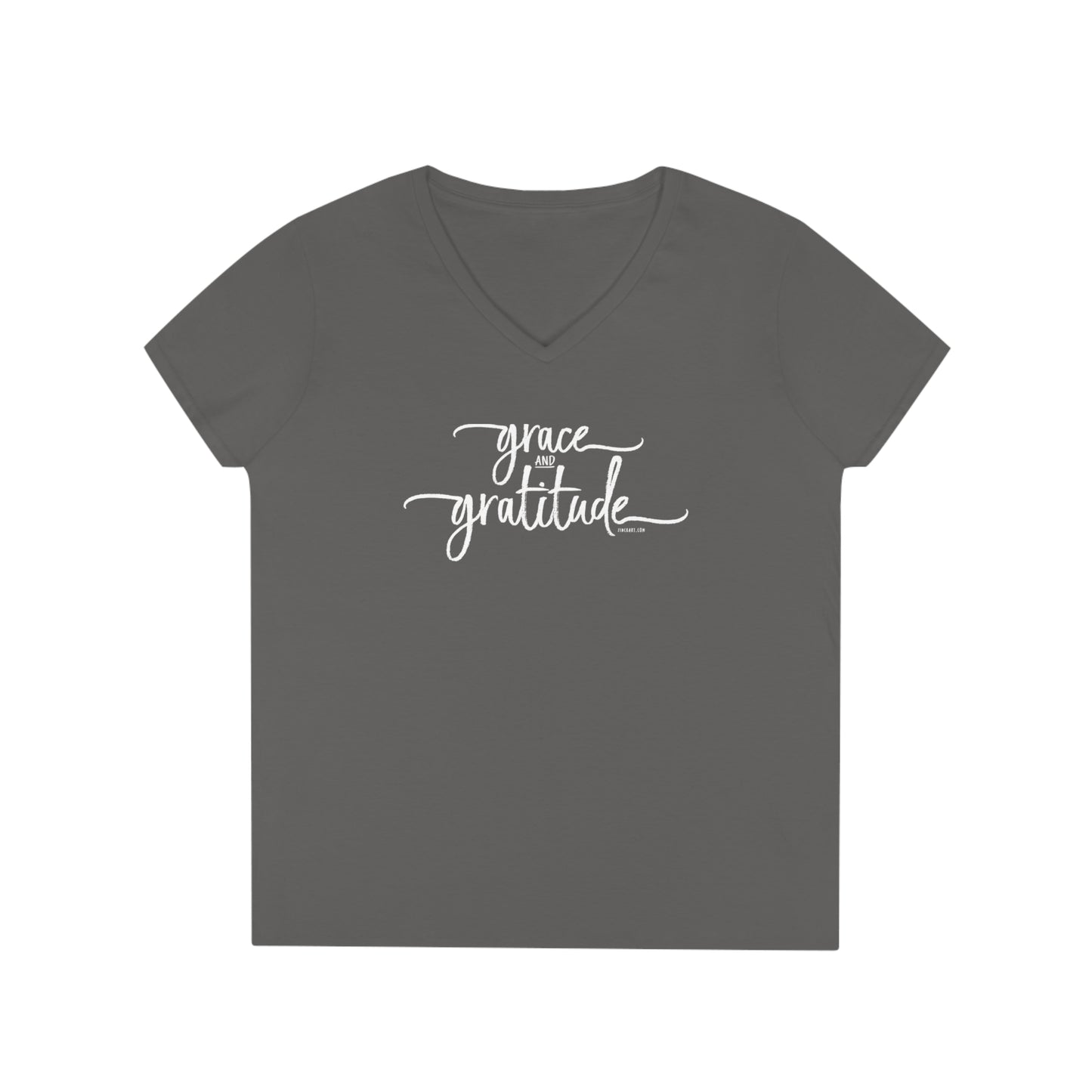 Grace and Gratitude Ladies' V-Neck T-Shirt