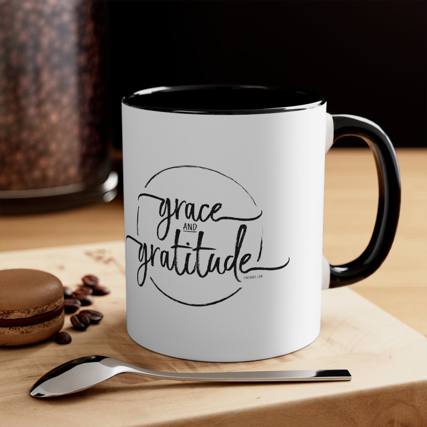 Grace and Gratitude Circle Coffee Mug, 11oz