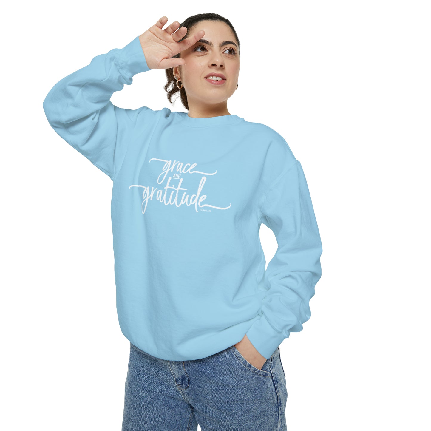 Grace and Gratitude Unisex Garment-Dyed Sweatshirt