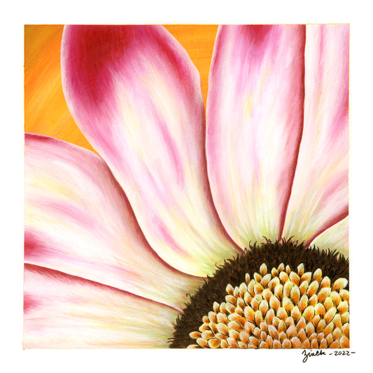"Graphic Zinnia" Fine Art Print
